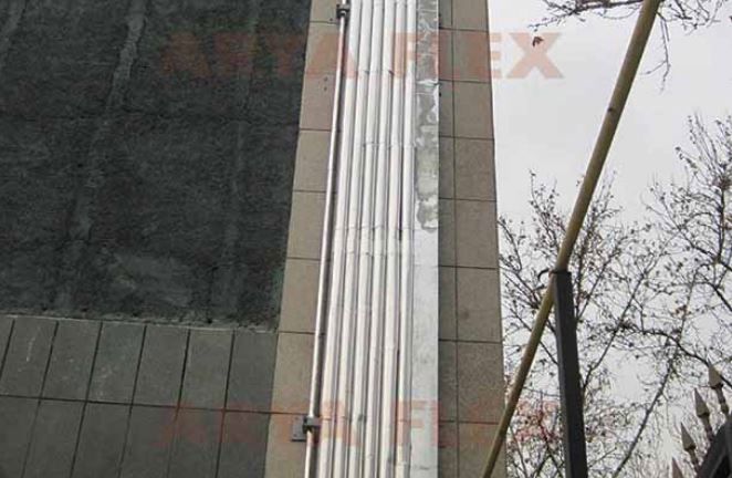 عایق رولی آریافلکس روکش آلومینیوم ضخامت 3.5 میلیمتر