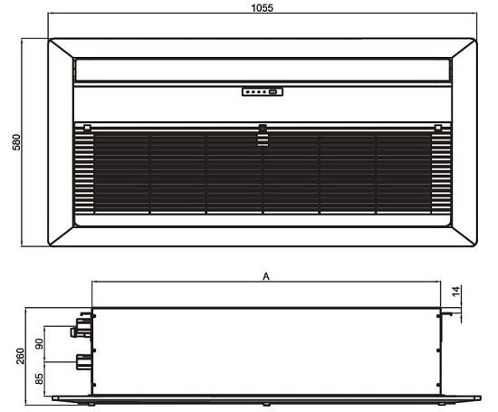 فن کویل تهویه کاستی یک طرفه اوشان CO-600
