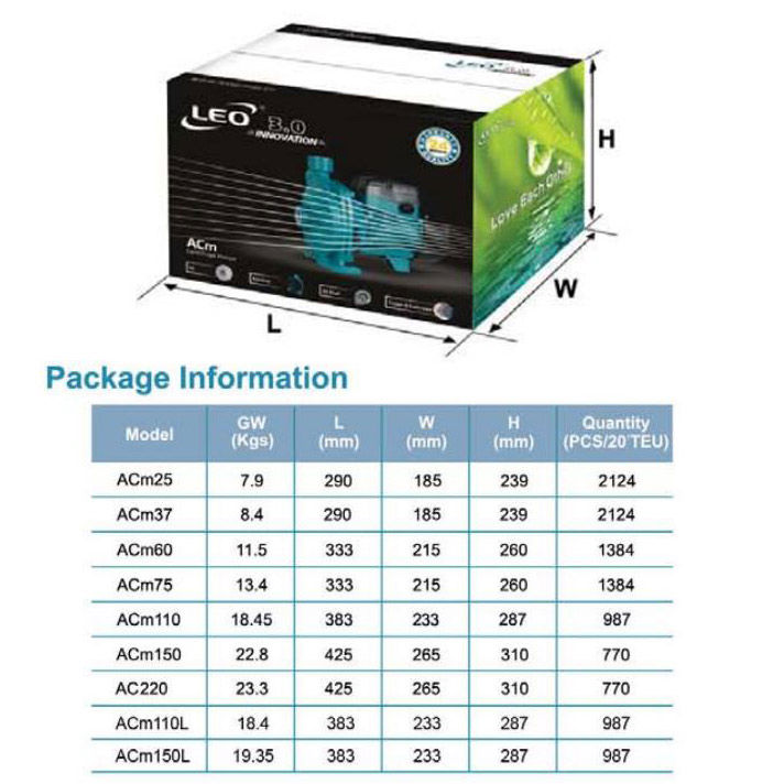 پمپ آب لئو بشقابی مدل AC60