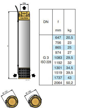پمپ شناور کالپدا مدل 6SD 18-6