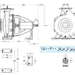  پمپ آب پمپیران مدل 400-150 با موتور 55 کیلووات