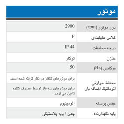 پمپ آب ابارا سانتریفیوژ تک پروانه ای مدل CMB 2 M/T