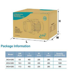 پمپ آب لئو سانتریفیوژ طبقاتی مدل 4XCm120C