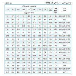 پمپ شناور پمپیران مدل BRTS 435/7 با موتور 220 کیلووات