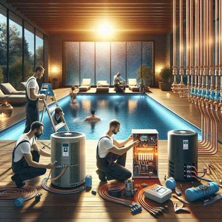 نصب و نگهداری سیستمهای گرمایش استخر