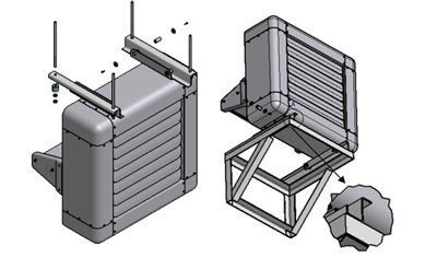 نصب یونیت هیتر نصب یونیت هیتر