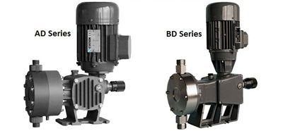 دوزینگ پمپ موتور دار دیافراگمی اتاترون مدل AD  و BD دوزینگ پمپ موتور دار دیافراگمی اتاترون مدل AD  و BD