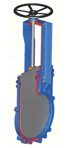 قطعات شیر کشویی سایز 350 چاقویی 6 بار میراب