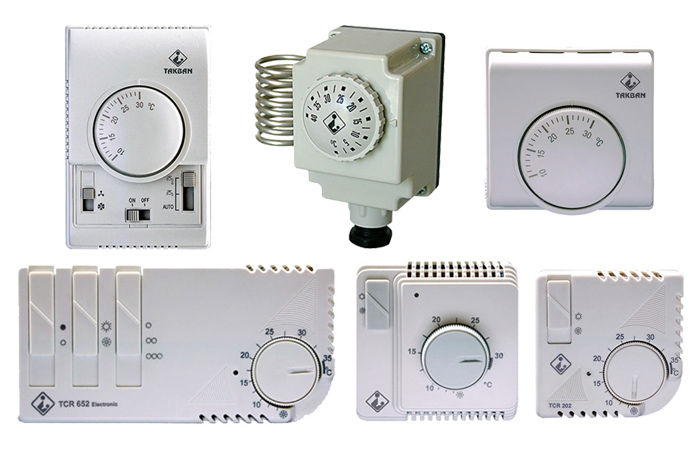 انواع ترموستات اتاقی تکبان انواع ترموستات اتاقی تکبان