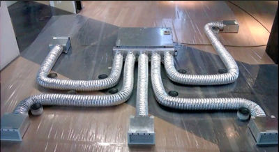 کانال کشی داکت اسپلیت با استفاده از کانال با مقطع مدور کانال کشی داکت اسپلیت با استفاده از کانال با مقطع مدور